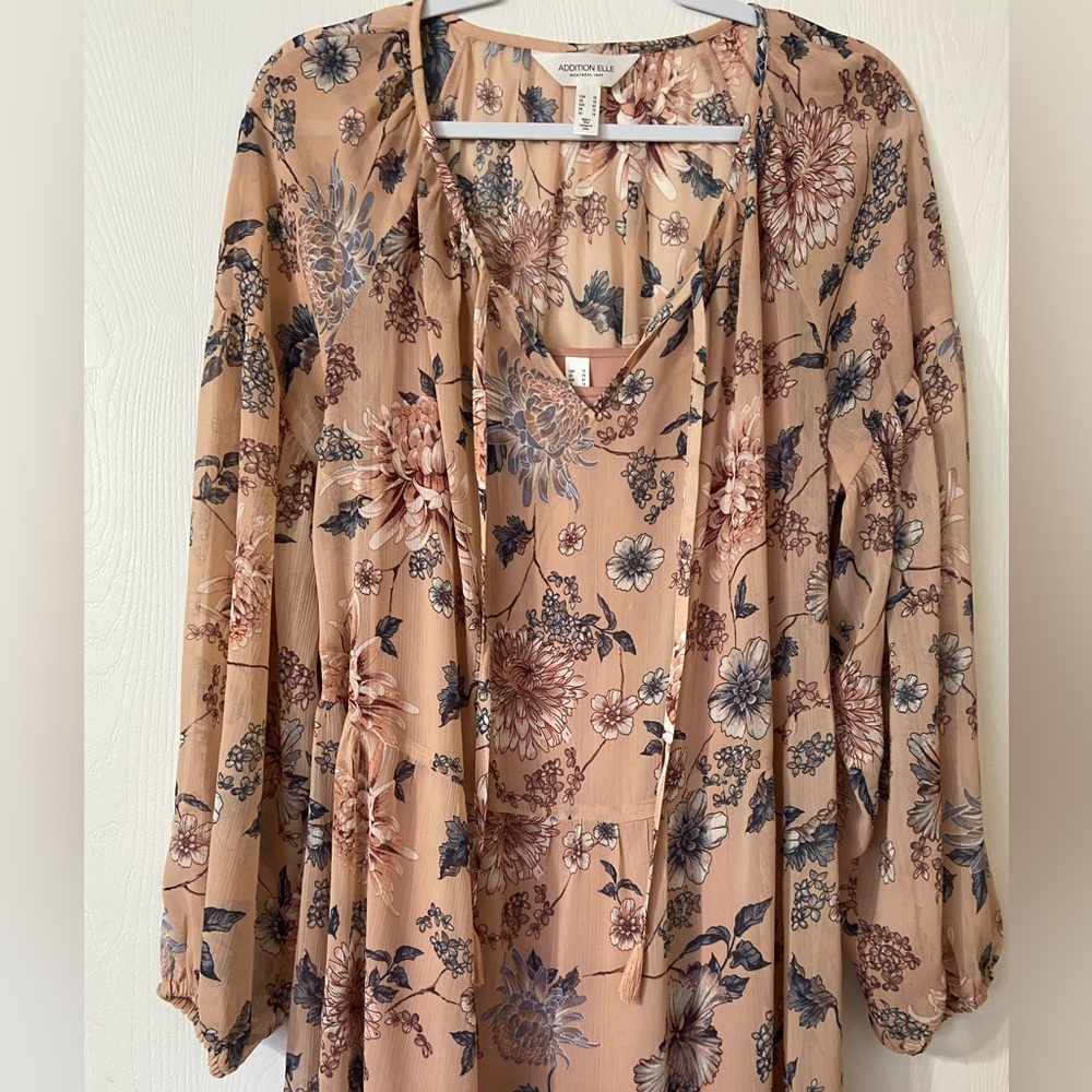 Addition Elle Floral Maxi Dress Sz 10